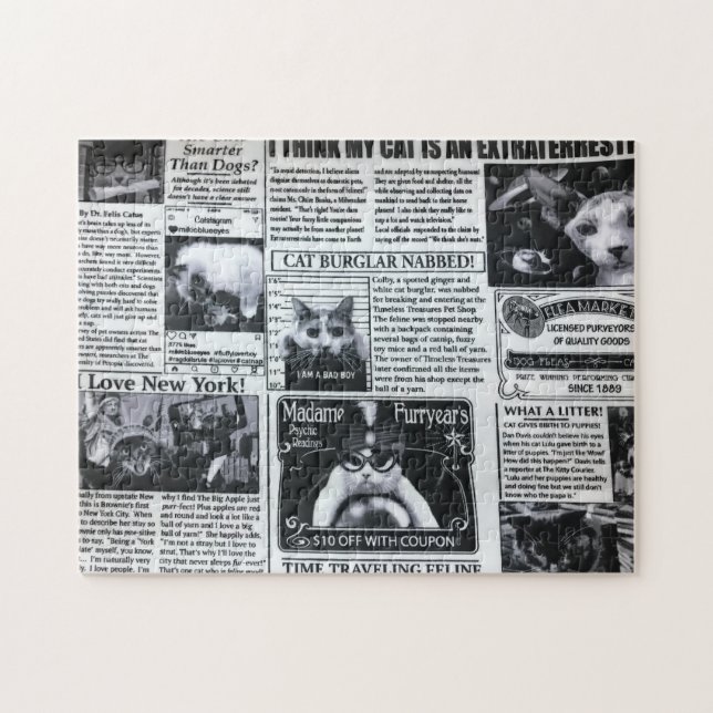 Quebra-cabeça Revista de Gatos (Horizontal)