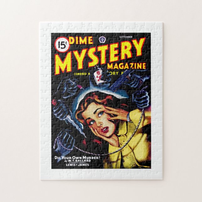 Quebra-cabeça Revista Dime Mystery (Set, 1946) (Vertical)