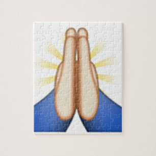 Quebra-cabeça rezando emoji
