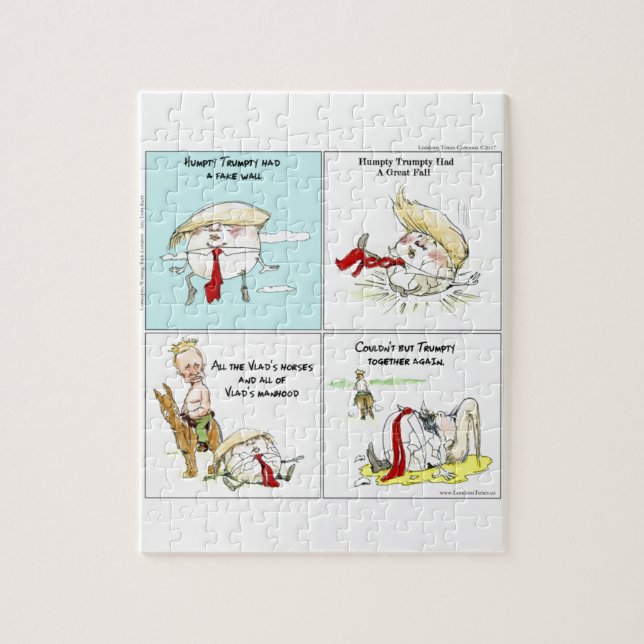 Quebra-cabeça Rick London "Trumpty Dumpty" Engraçado Trump Gift (Vertical)