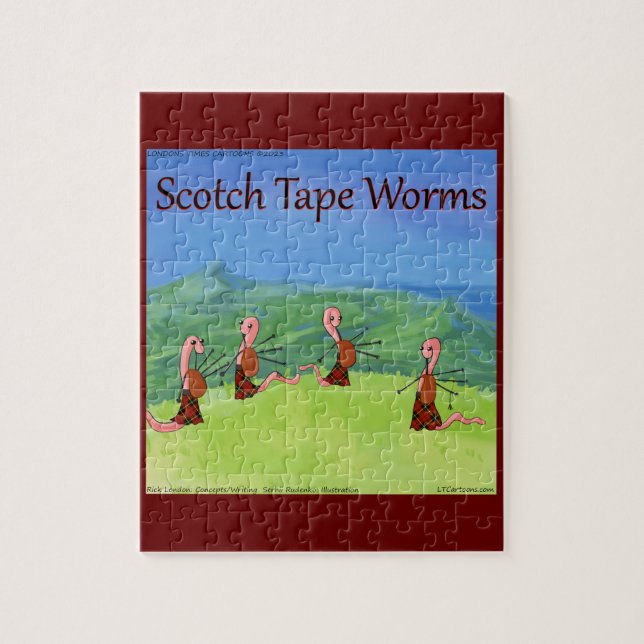 Quebra-cabeça Rick London Worms Da Escócia Engraçado (Vertical)