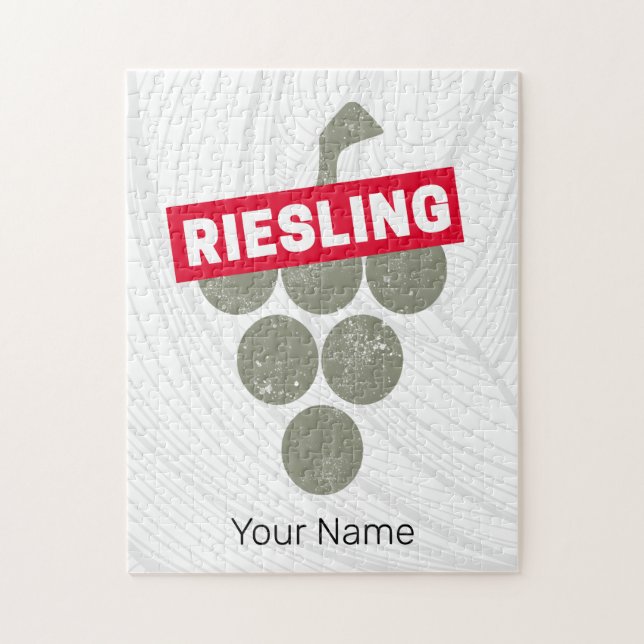 Quebra-cabeça Riesling Vine Vintage Vinho Bebida Design (Vertical)