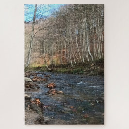 Quebra-cabeça Rio da Montanha no Outono – Romênia da Natureza Se