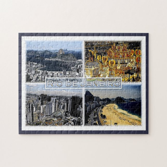 Quebra-cabeça Rio de Janeiro - Brasil - Mosaico - (Horizontal)