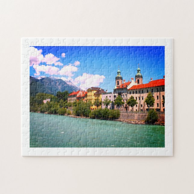 Quebra-cabeça Rio Inn em Innsbruck Áustria (Horizontal)