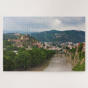 Quebra-cabeça Rio Mt'k'vari Fluindo, Tbilisi