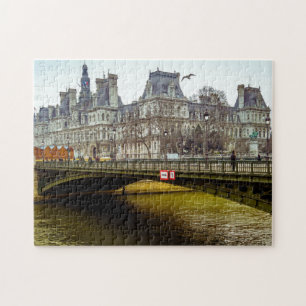 Quebra-cabeça Rio Sena Paris.