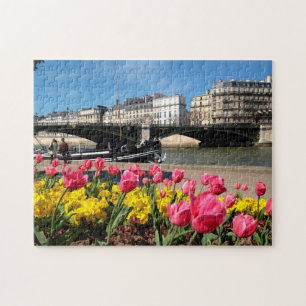 Quebra-cabeça Rio Sena Paris.