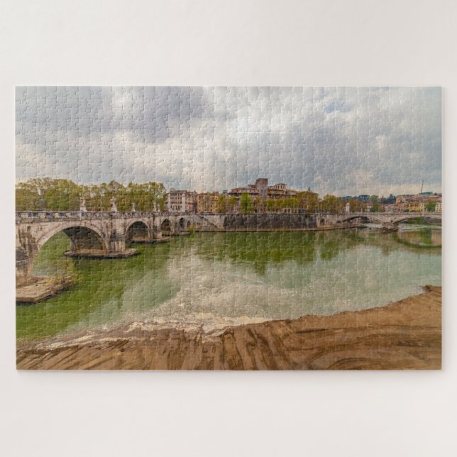 Quebra-cabeça Rio Tevere em Roma, Itália (Horizontal)