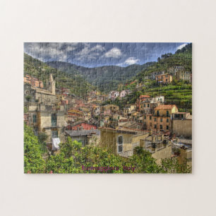 Quebra-cabeça Riomaggiore. Viagem Itália
