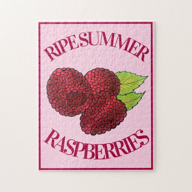 Quebra-cabeça Ripes, frescos, de Verão, framboesas-framboesas Fr (Vertical)