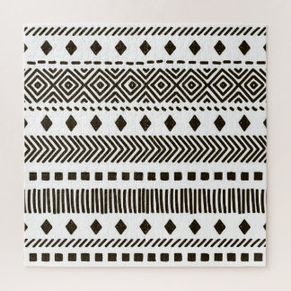 Quebra-cabeça Ritmos Tribais: Padrões Geométricos Étnicos