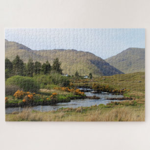 Quebra-cabeça River Landscape, Co. Mayo, Irlanda.