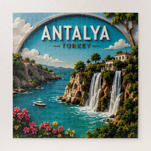 Quebra-cabeça Riviera Turca Antalya Turquia Mediterrâneo Viagem