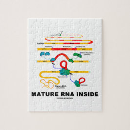 Quebra-cabeça RNA maduro dentro do humor da biologia