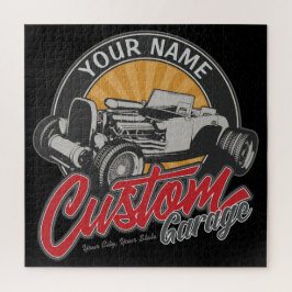 Quebra-cabeça Roadster Personalizado de Retrô Personalizado de G