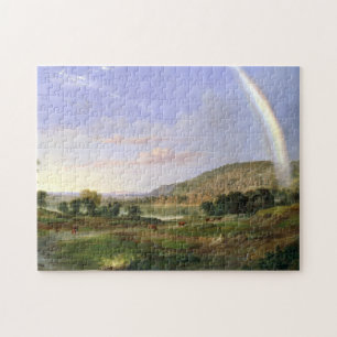 Quebra-cabeça Robert S. Duncanson Landscape with Rainbow