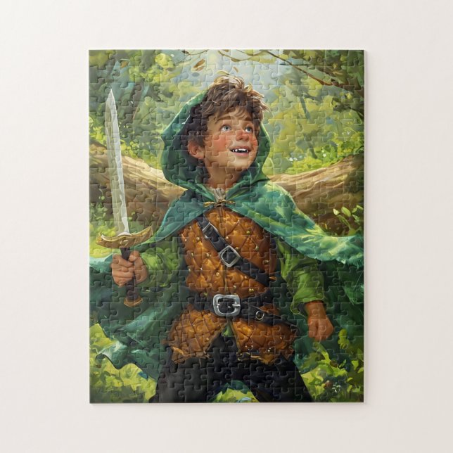Quebra-cabeça Robin Hood retratado como uma criança (Vertical)