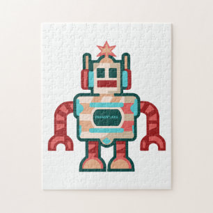 Quebra-cabeça Robô de Natal