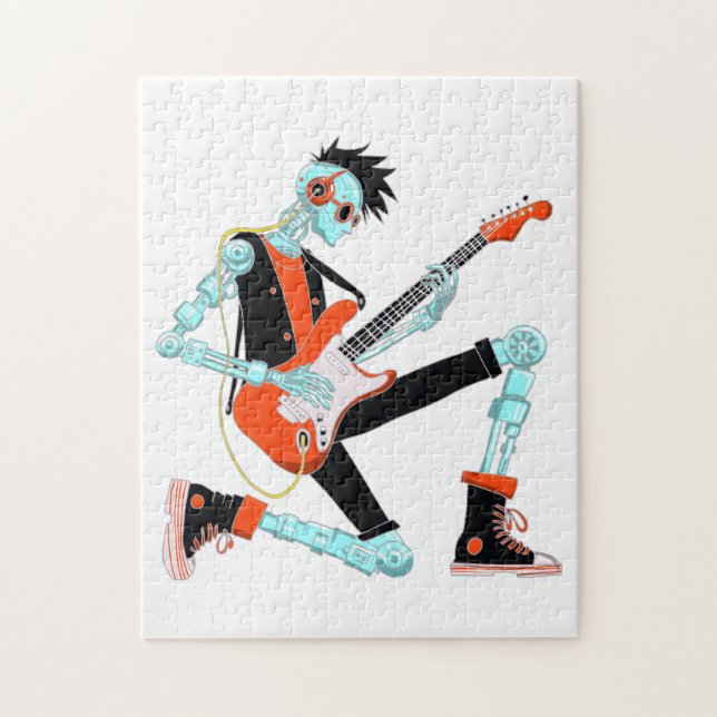 Quebra-cabeça Robô Guitarista (Vertical)
