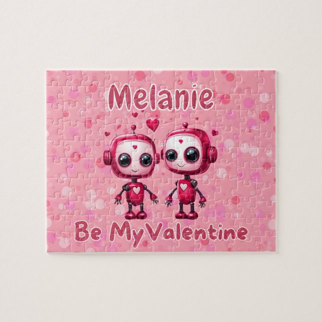 Quebra-cabeça Robot Valentine's Day Puzzle  (Horizontal)
