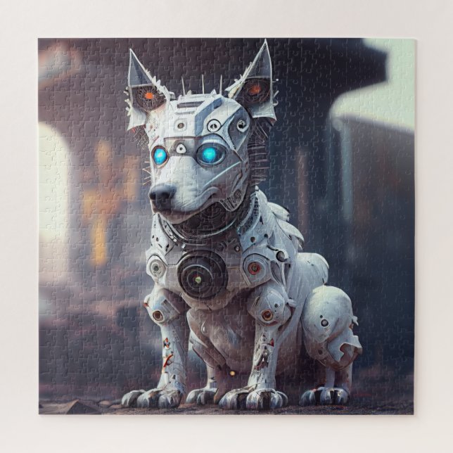 Quebra-cabeça Robótico cão (Vertical)