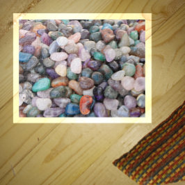Quebra-cabeça Rochas de Souvenir Tingidas Polidas