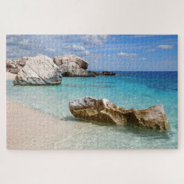 Quebra-cabeça Rochas na praia de Cala Mariolu, Sardinia