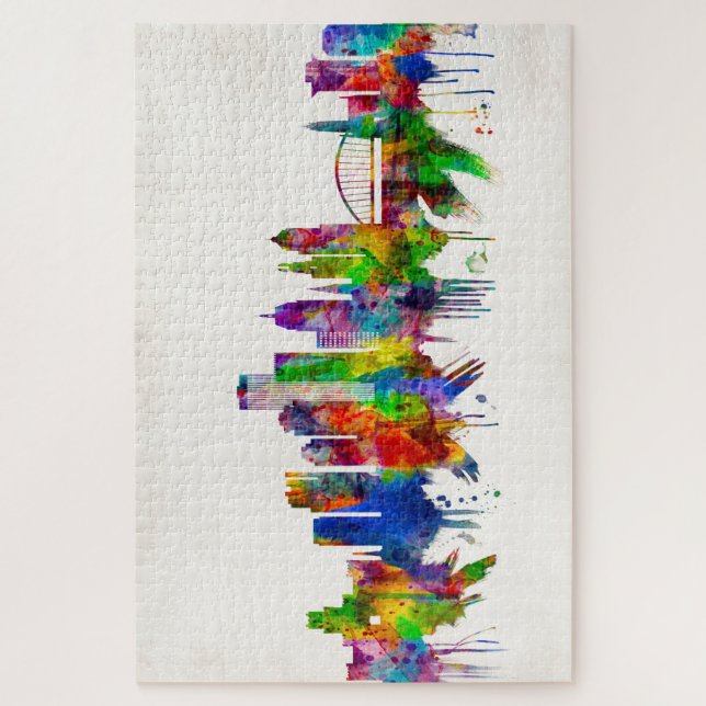 Quebra-cabeça Rochester New York Skyline (Vertical)