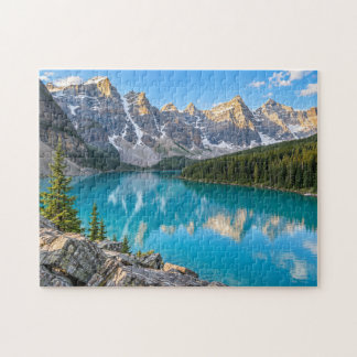 Quebra-cabeça Rochosas Canadenses Lago Turquesa Moraine