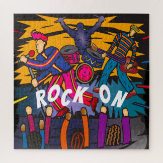 Quebra-cabeça Rock On Colorful Banda Concert