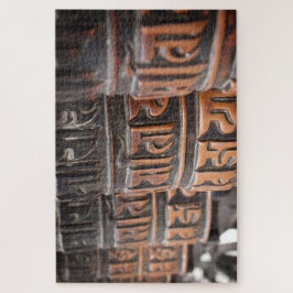 Quebra-cabeça Rodas de oração de bronze budistas