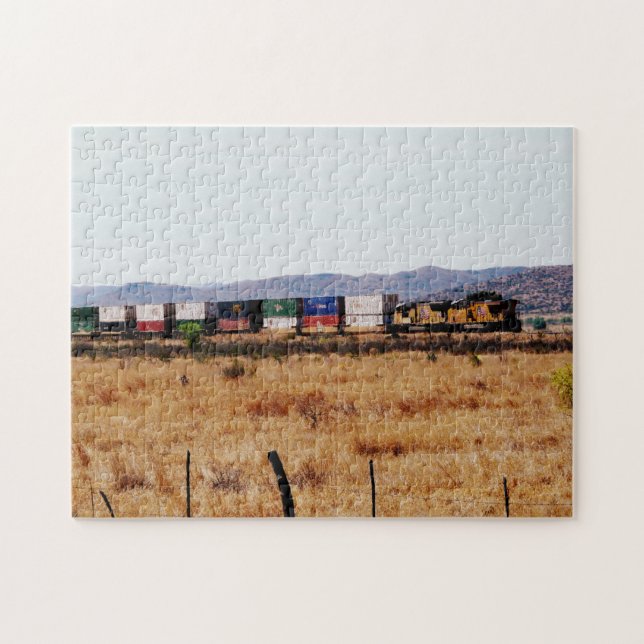 Quebra-cabeça Rolando através do Texas-Train (Horizontal)