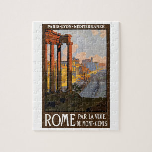 Quebra-cabeça Roma Itália Fórum Romano ao Amanhecer, Arte de Via