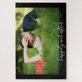 Quebra-cabeça Romance de Foto de Casamento Felizes para Sempre 