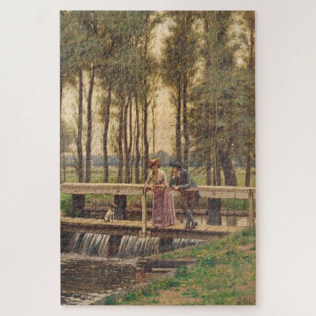 Quebra-cabeça Romântica (por Edmund Blair Leighton) (Vertical)