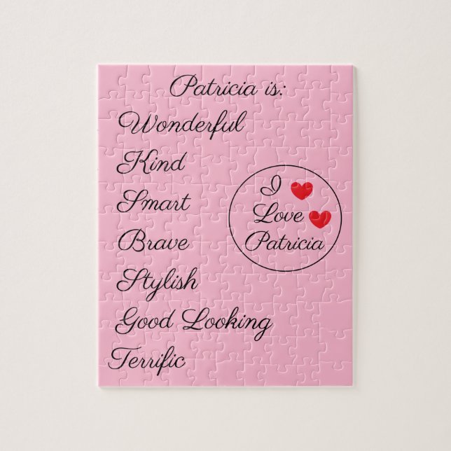 Quebra-cabeça Romântica rosa e negra (Vertical)