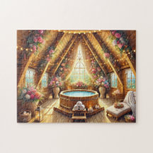 Romântico Retiro de Spa Loft com Jacuzzi e Luzes d