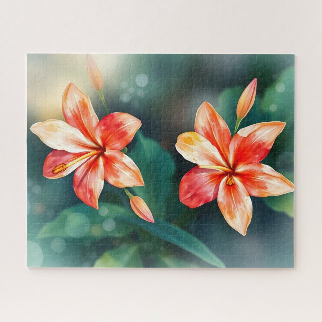 Quebra-cabeça Rompecabezas con motivo floral. (Horizontal)