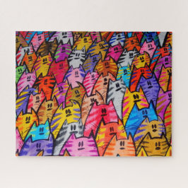 Quebra-cabeça Rompecabezas -puzzle gatos 05