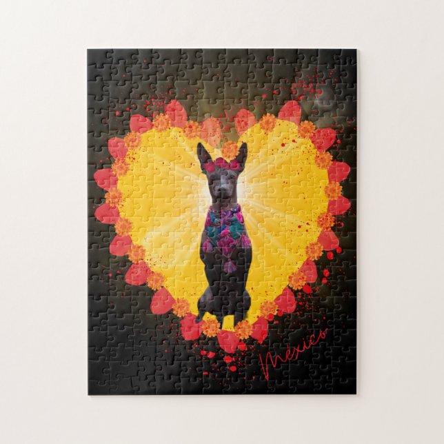 Quebra-cabeça Rompecabezas Xoloitzcuintle México (Vertical)