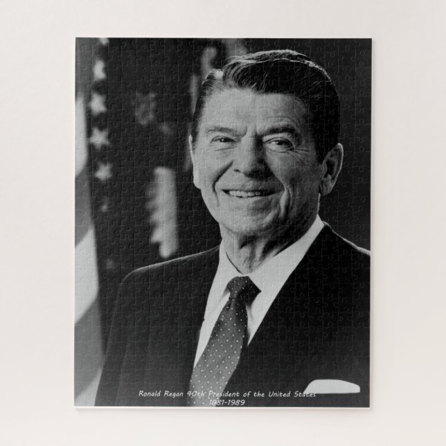 Quebra-cabeça Ronald Reagn 40º Presidente dos Estados Unidos (Vertical)