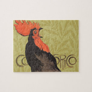 Quebra-cabeça Rooster francês Cocorico por Stenlen Art Poster