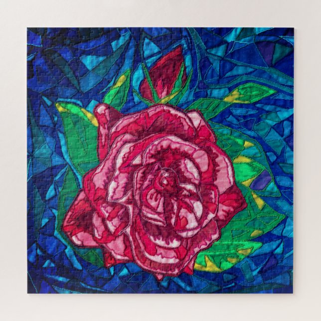 Quebra-cabeça Rosa (Horizontal)