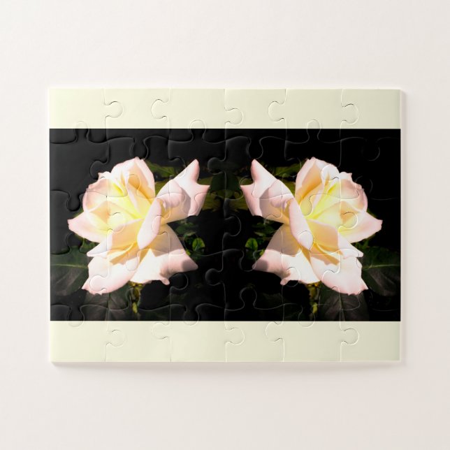 Quebra-cabeça Rosa (Horizontal)