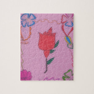 Quebra-cabeça Rosa-clara-Rosa especial