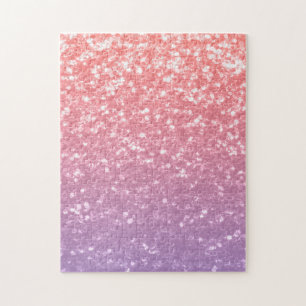 Quebra-cabeça Rosa cor-de-rosa lavanda roxa brilha