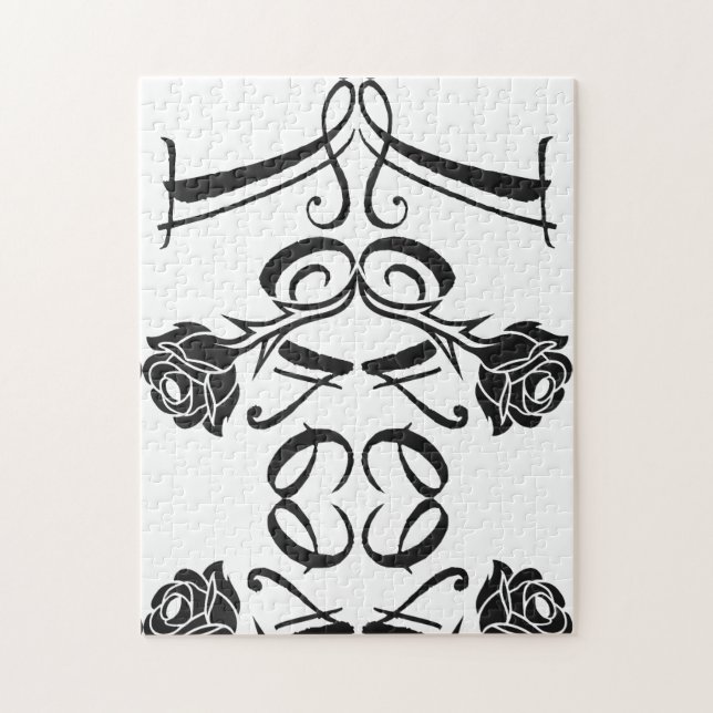 Quebra-cabeça Rosa de amor (Vertical)