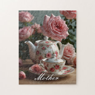 Quebra-cabeça Rosa de Couve Rosa Tea