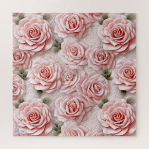 Quebra-cabeça rosa difícil 3D